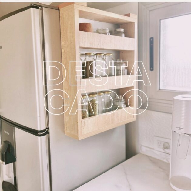 رف تخزين جانبي للثلاجة /Étagère de rangement latérale pour réfrigérateur